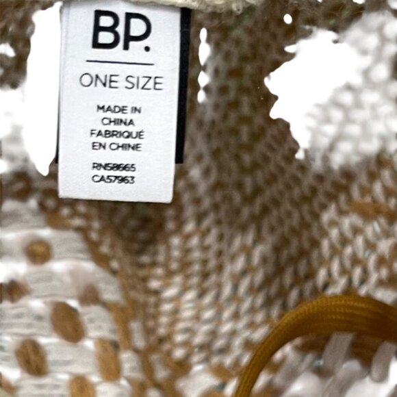 BP Women's Coastal Cowgirl Woven Straw Hat Wide Brim with Tie Strap Resort OS - Picture 7 of 10